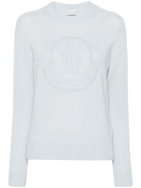 Moncler logo-embroidered jumper