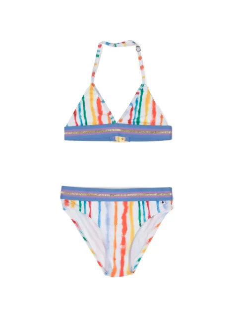 Molo bikini con rayas estampadas