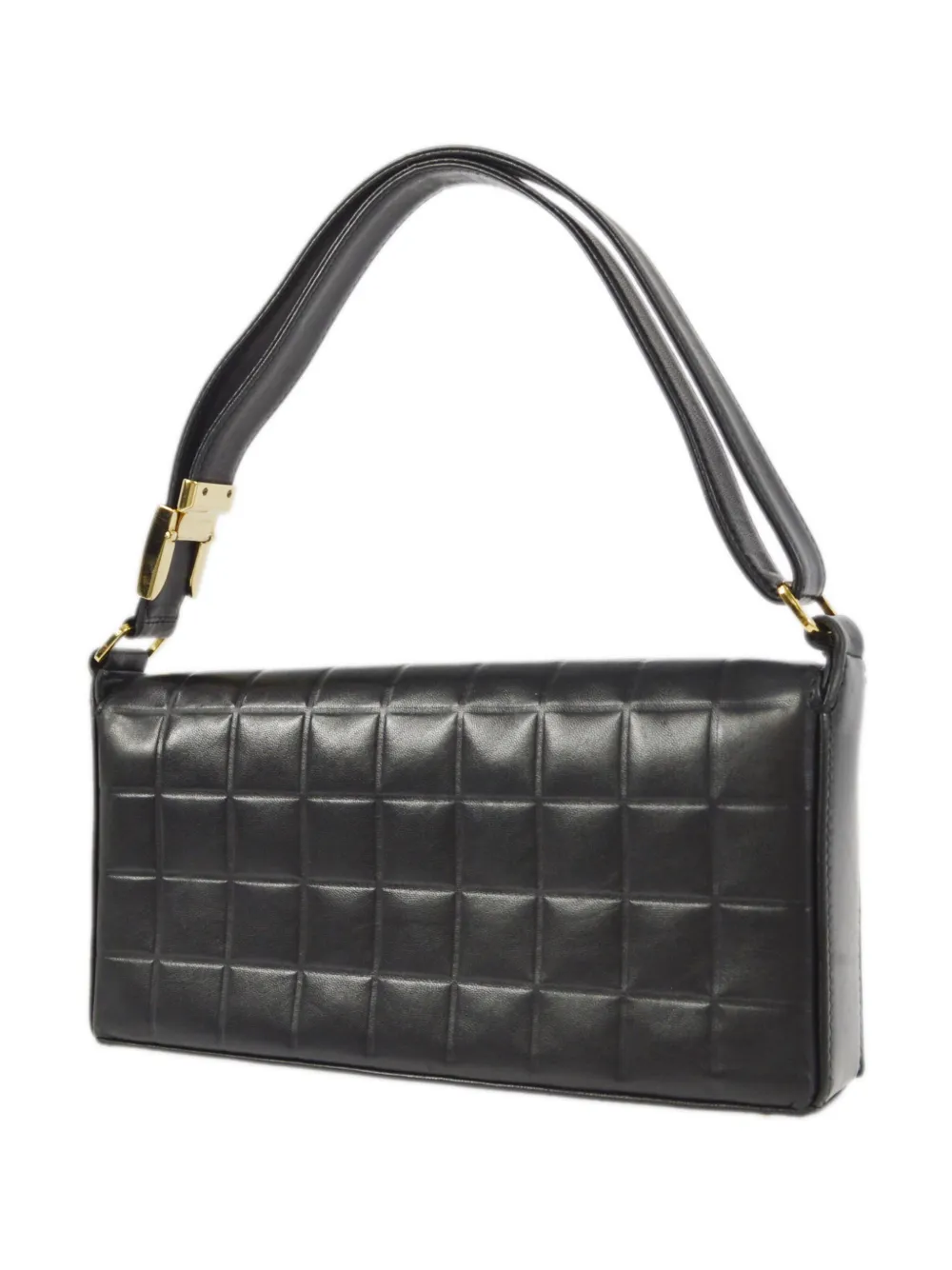 CHANEL Pre-Owned 2000 pre-owned Choco Bar schoudertas - Zwart