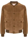 FURSAC suede bomber jacket - Brown