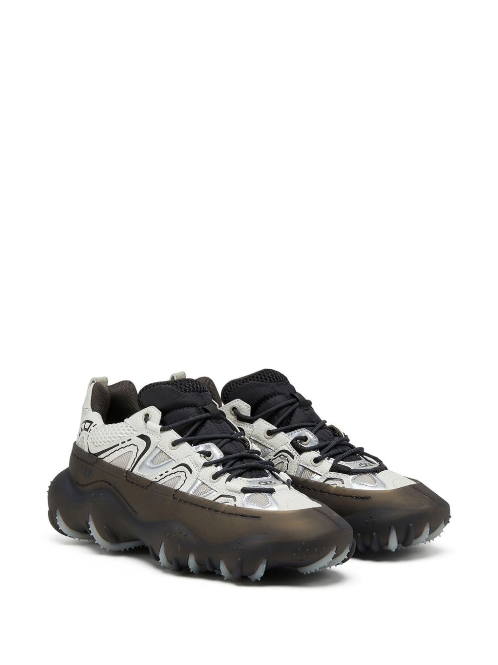 Diesel S-Prototype tweekleurige sneakers - Grijs