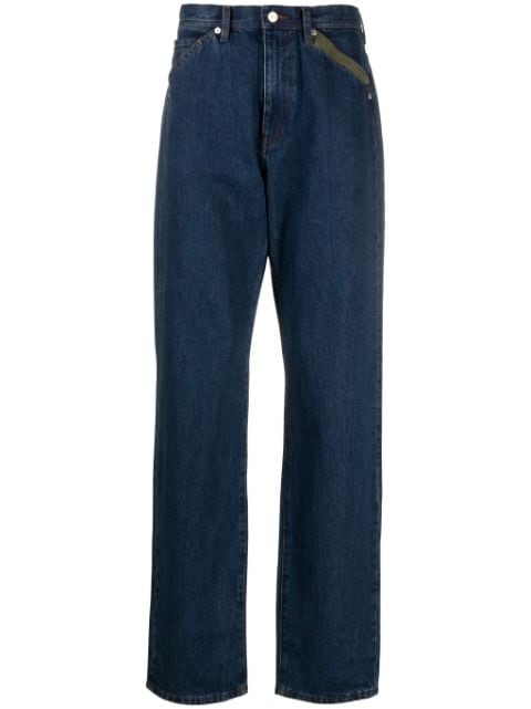 PS Paul Smith Plains-embroidered cotton jeans