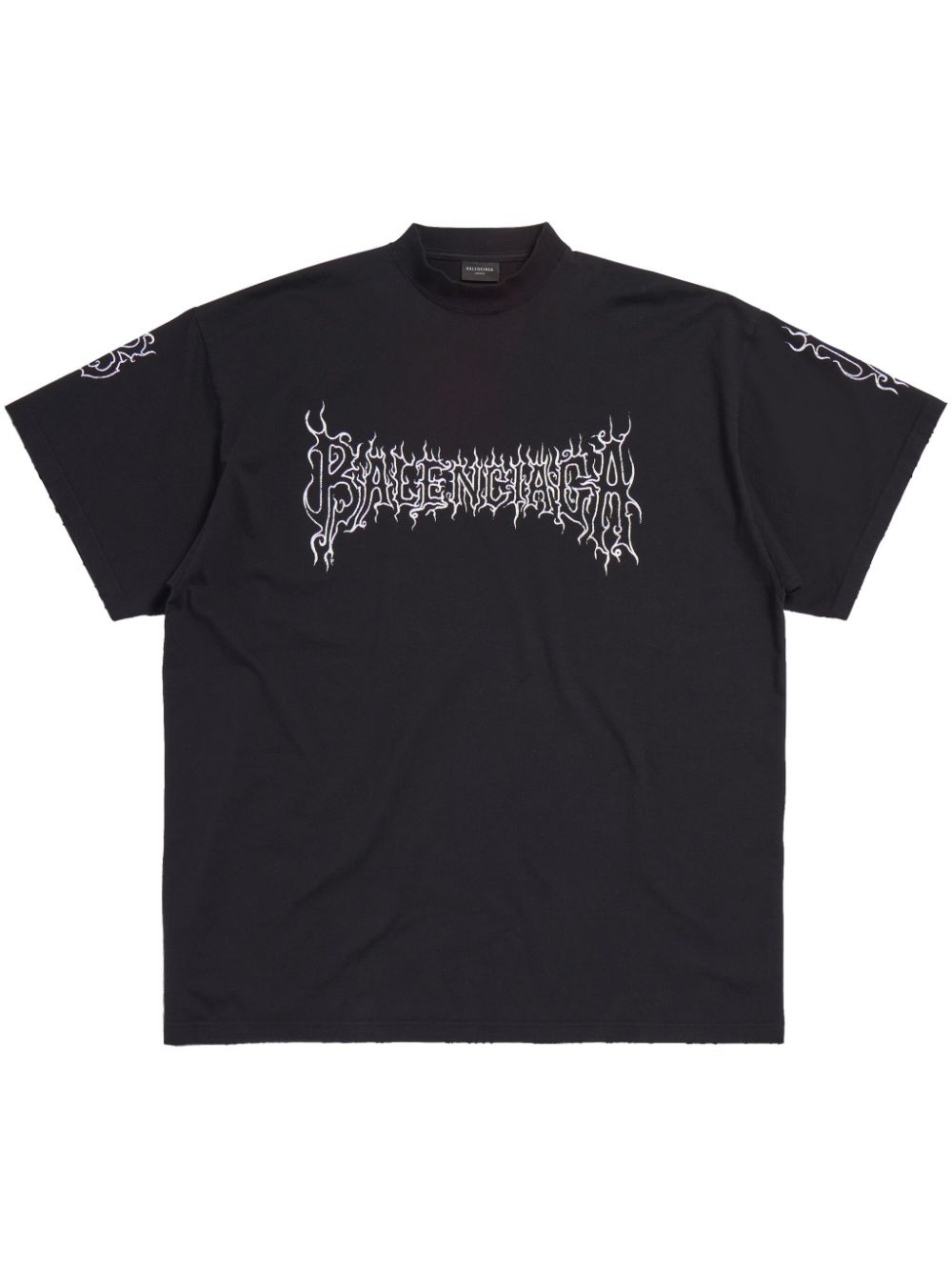 Shop Balenciaga Darkwave Cotton T-shirt In Black