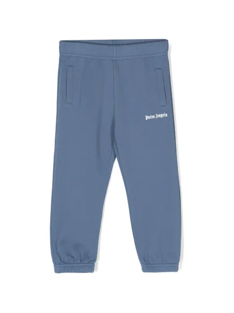 Palm Angels Kids logo-print cotton track pants