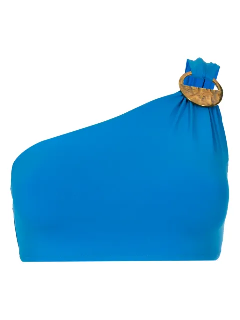 Lenny Niemeyer hardware-embellished one-shoulder bikini top