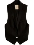 Tod's belted virgin wool waistcoat - Black