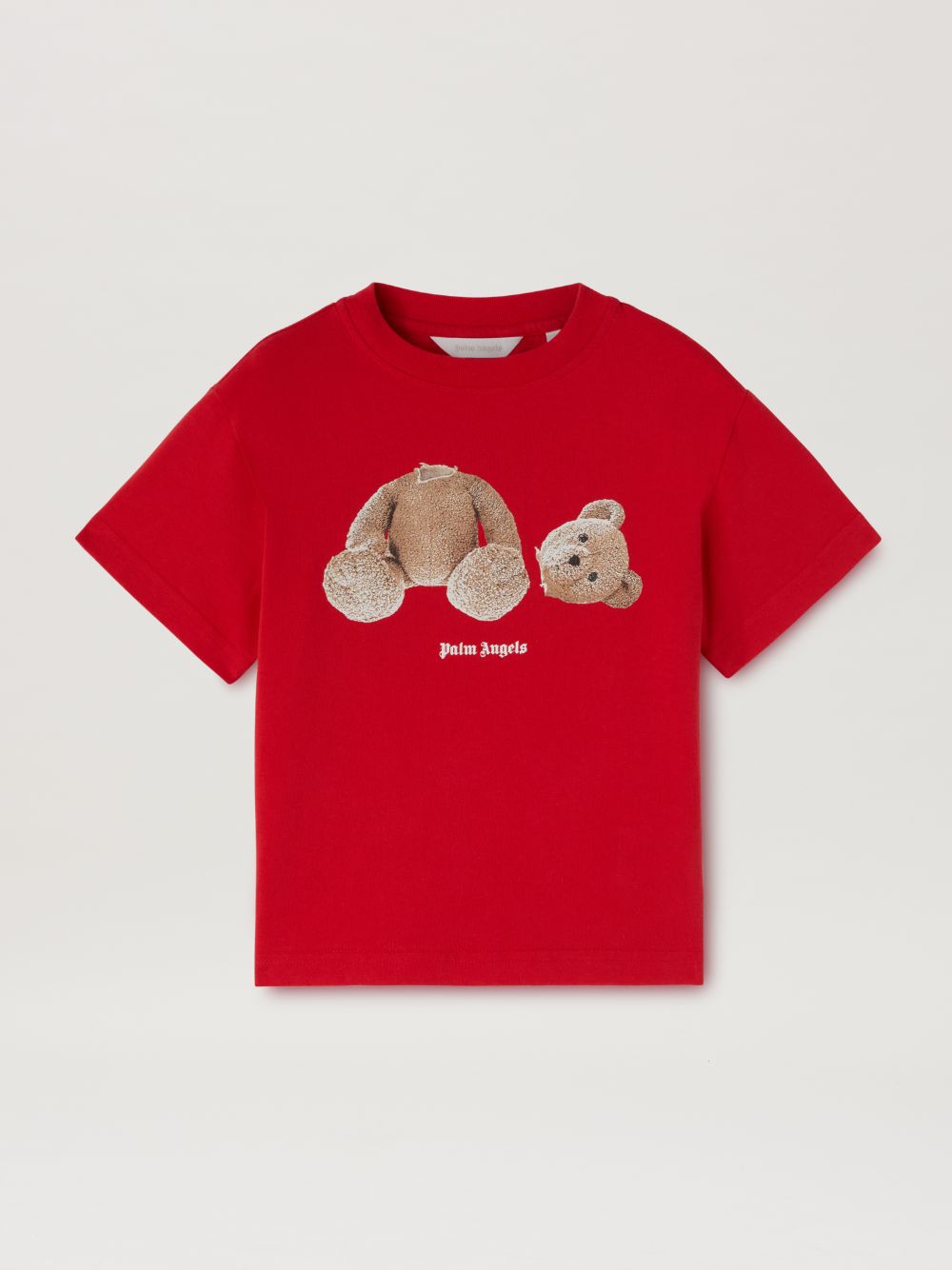 Shop Palm Angels Camiseta Broken Bear In Red