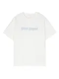 Palm Angels Kids Neon logo-print T-shirt - White