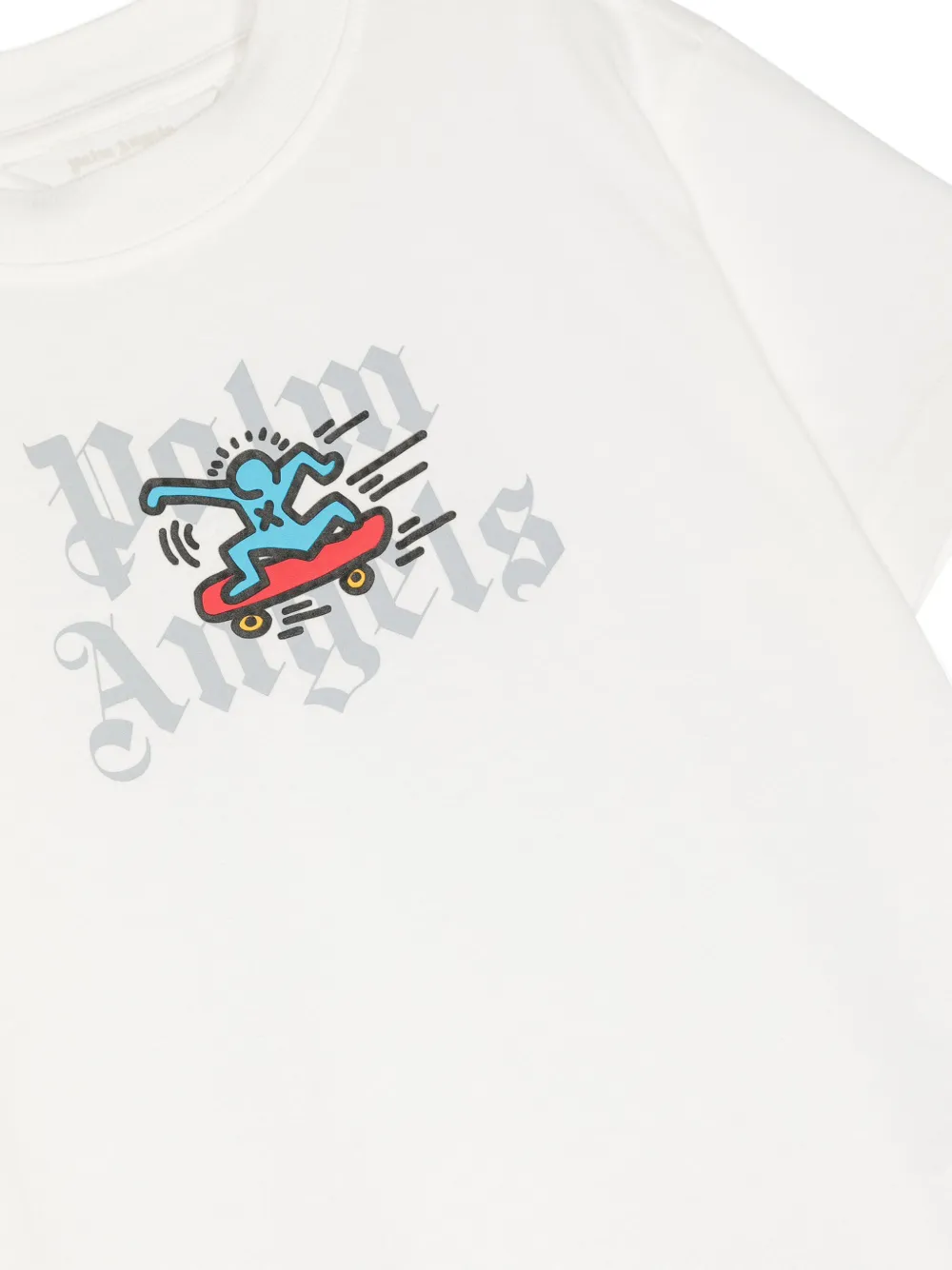 Palm Angels X Keith Haring T-shirt In Weiss