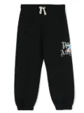 Palm Angels Kids x Keith Haring skateboard-print track pants - Black