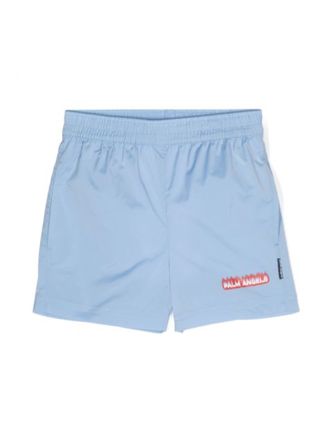 Palm Angels Kids Flames swim shorts