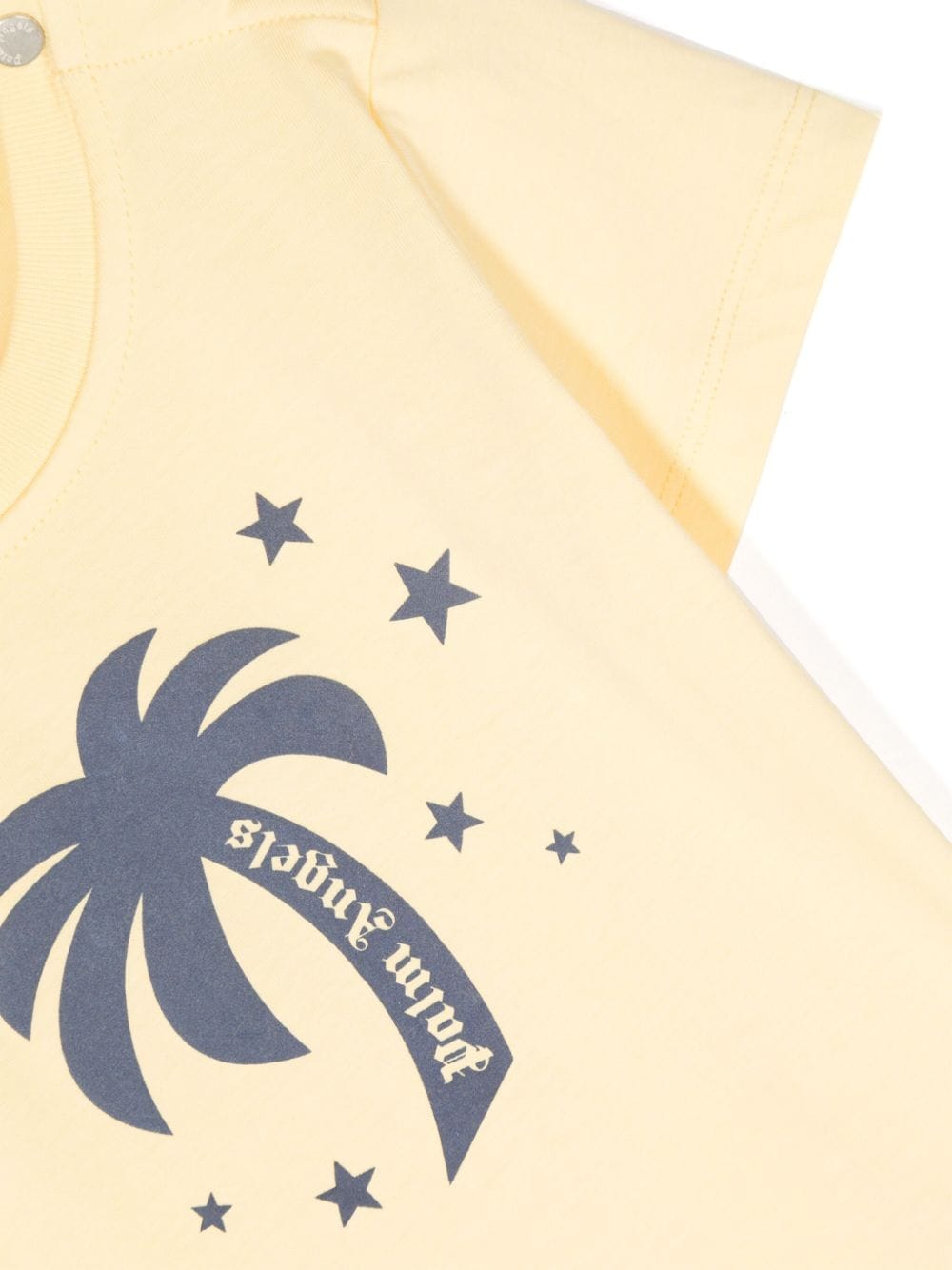 Shop Palm Angels Palm Stars Cotton T-shirt In Gelb