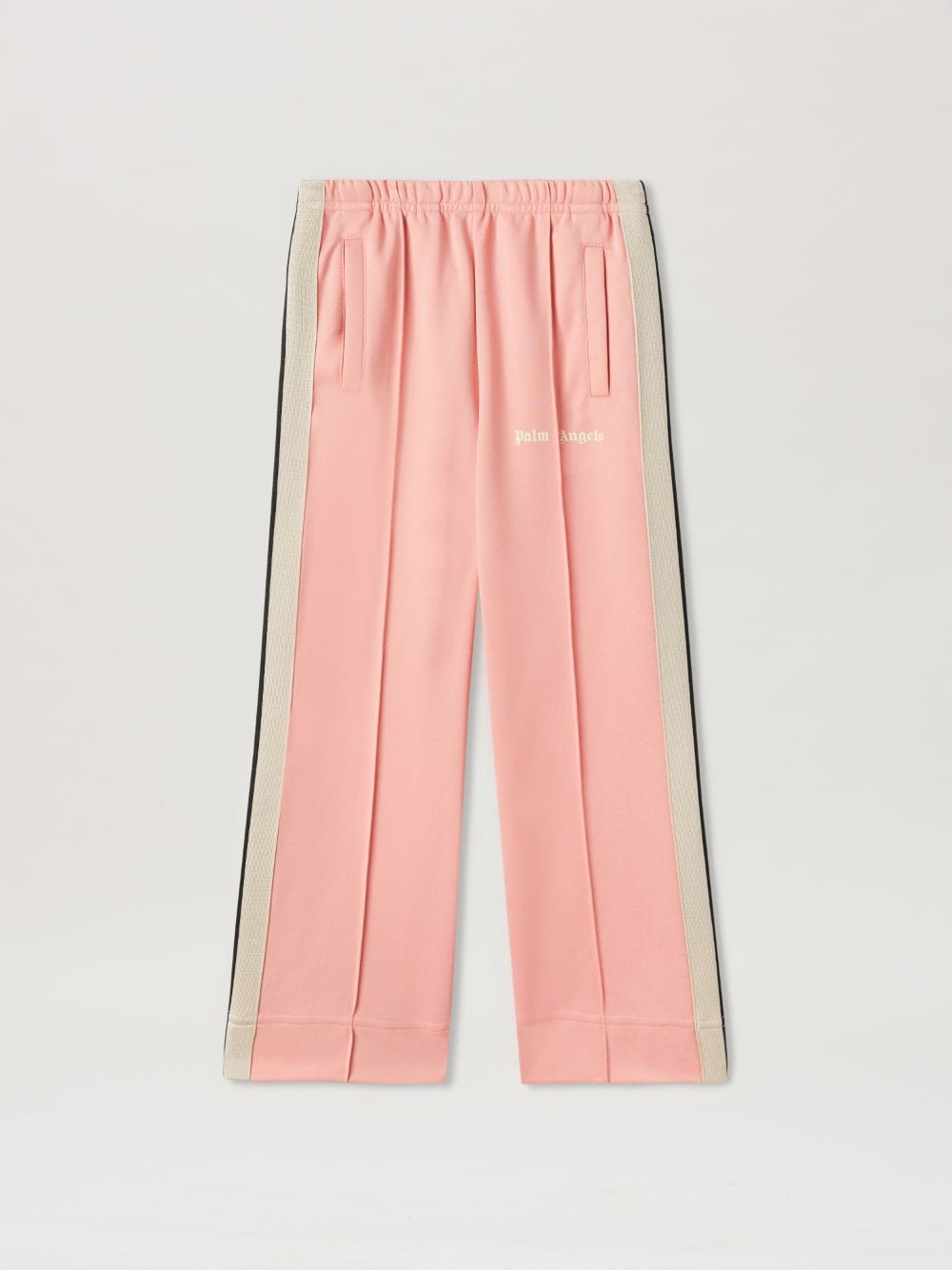 Shop Palm Angels Wide Leg Track Pants In Pink