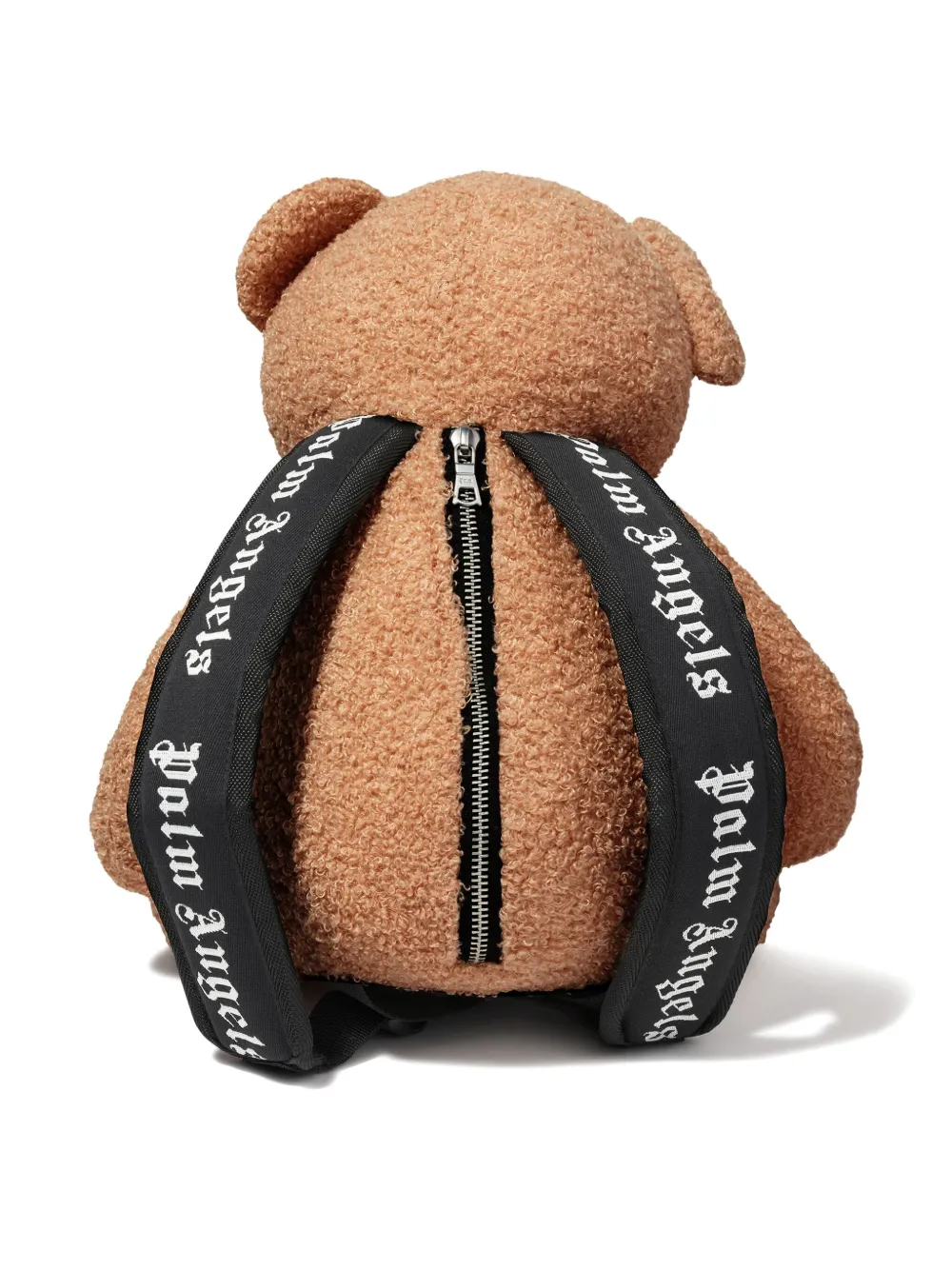 Palm Angels Kids Bear logo-embroidered Backpack | Brown | FARFETCH