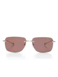 Dita Eyewear rimless square-frame sunglasses - Gold