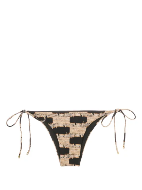 Lenny Niemeyer bikini bottom con estampado trompe l'oeil