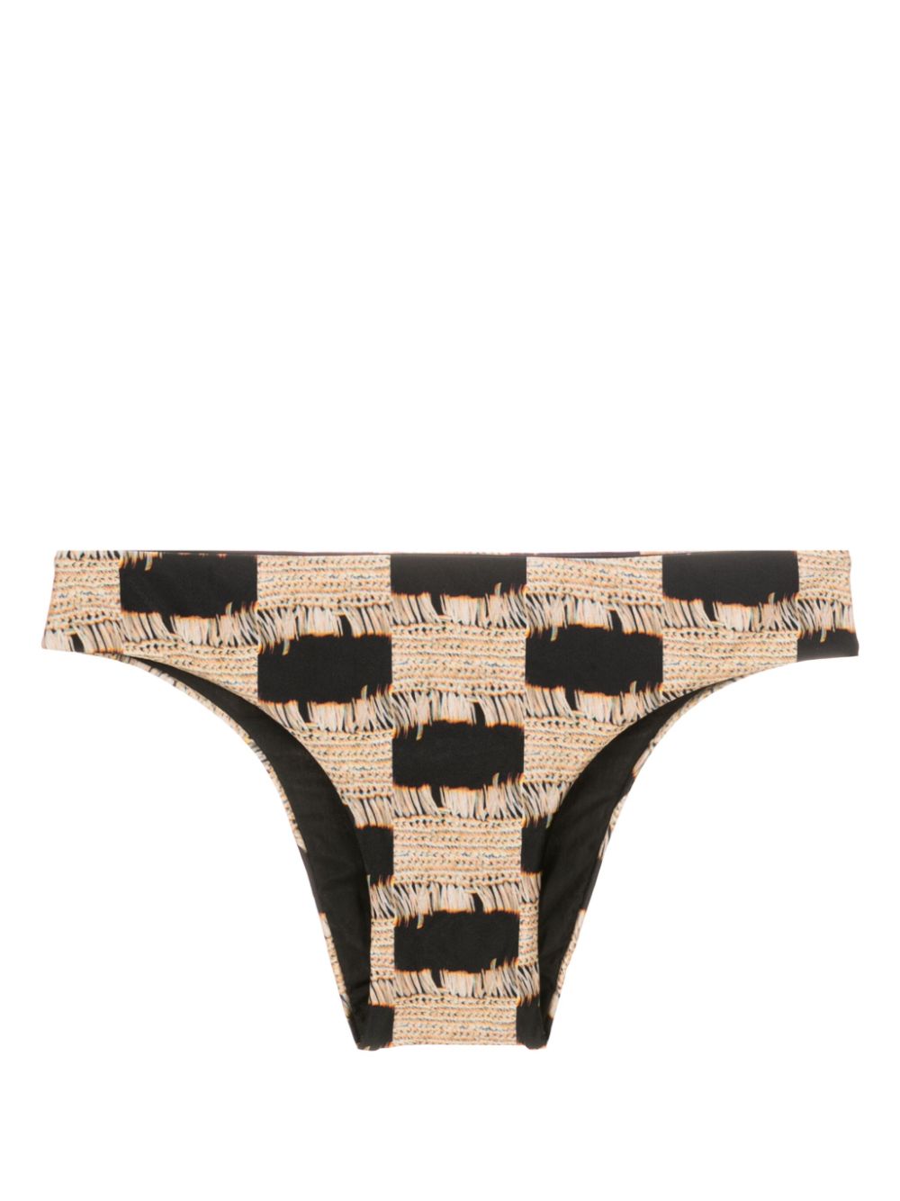 Lenny Niemeyer Trompe l'oeil-print Bikini Bottoms - Farfetch