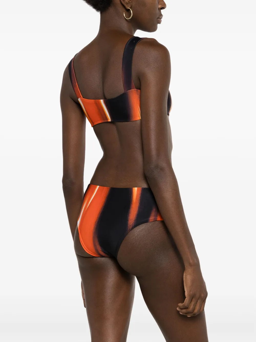 Lenny Niemeyer Two-tone Classic Bikini Bottoms In Black