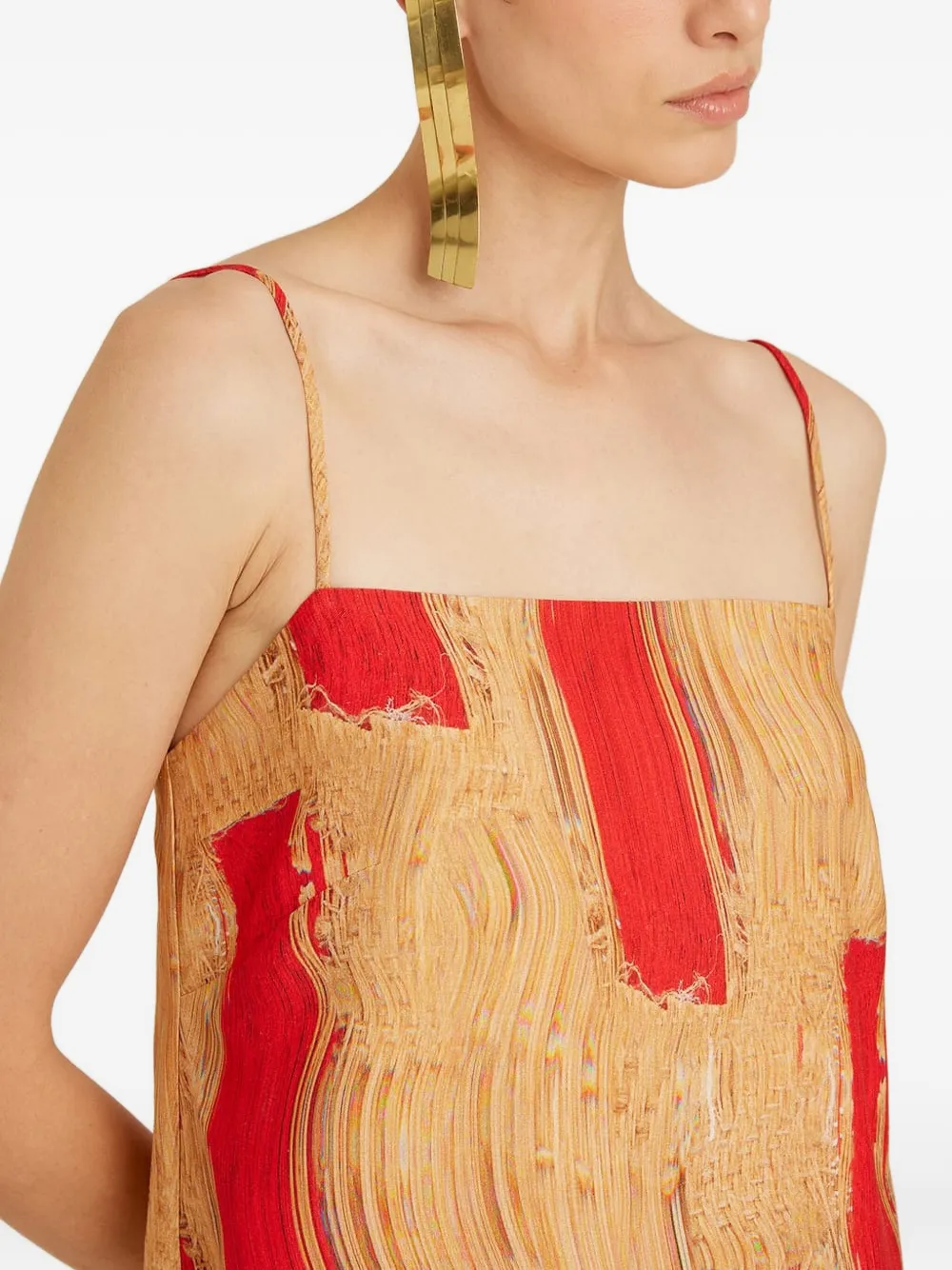 Lenny Niemeyer Abstract-print Dress In Red