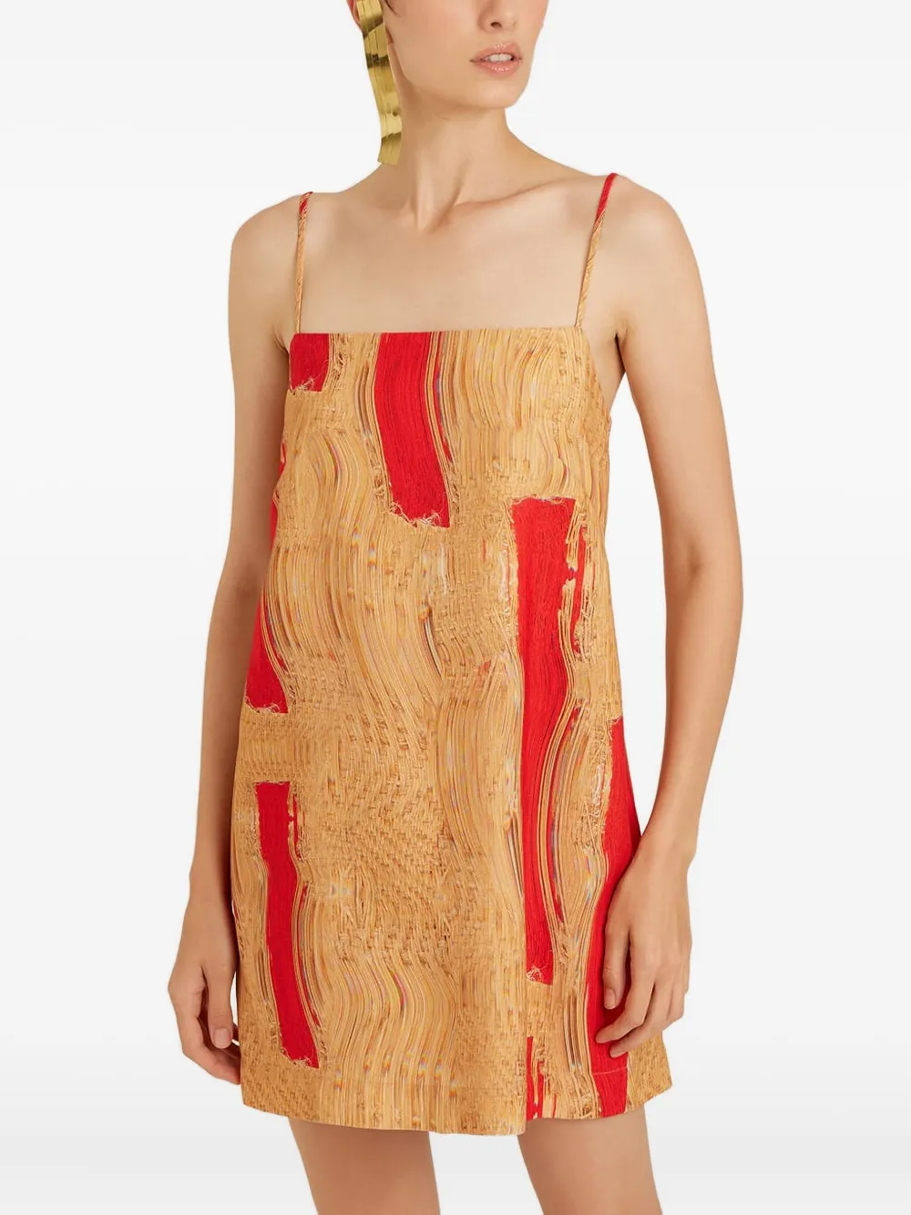 Lenny Niemeyer Abstract-print Dress In Red