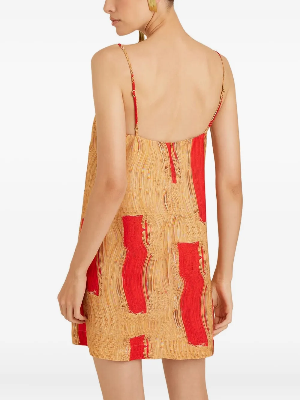 Lenny Niemeyer Abstract-print Dress In Red