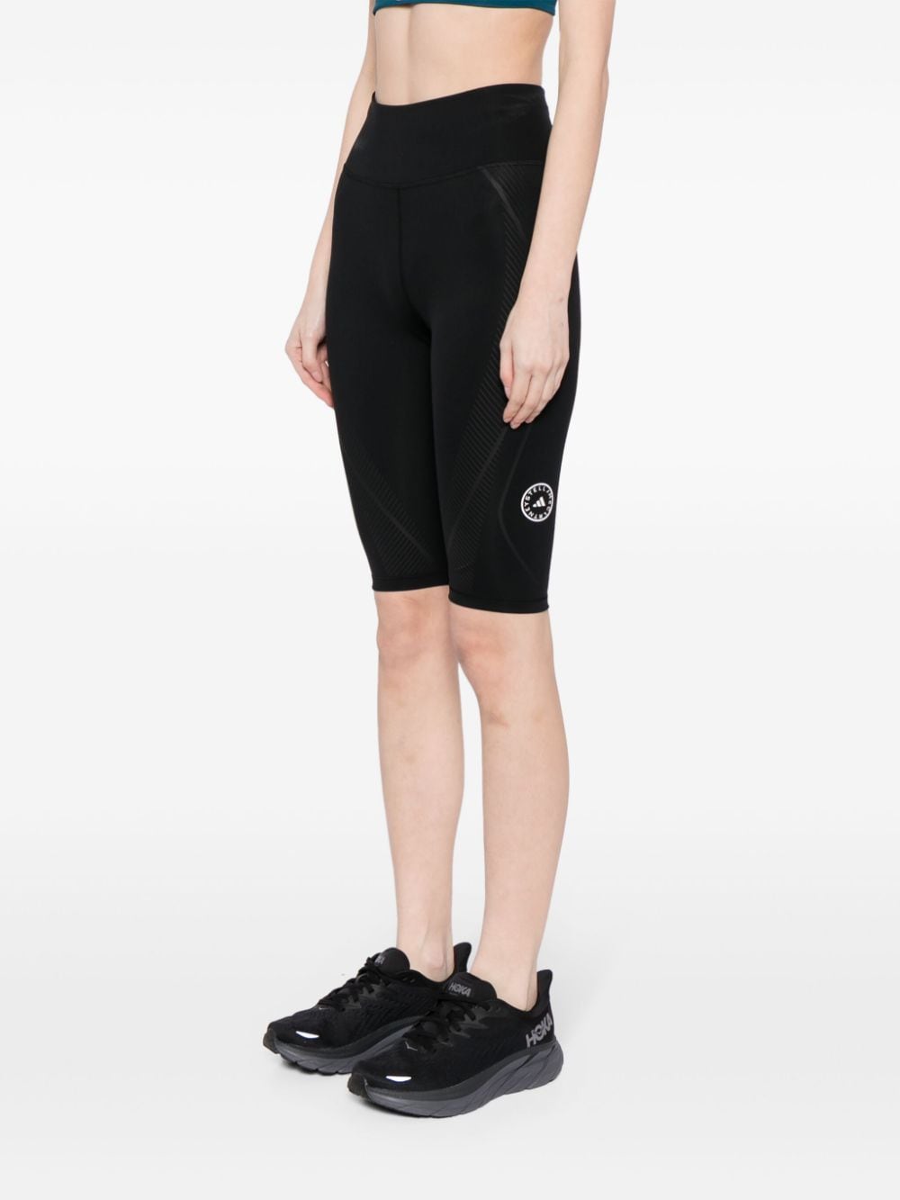 Shop Adidas By Stella Mccartney Truepace Cycling Shorts In 黑色