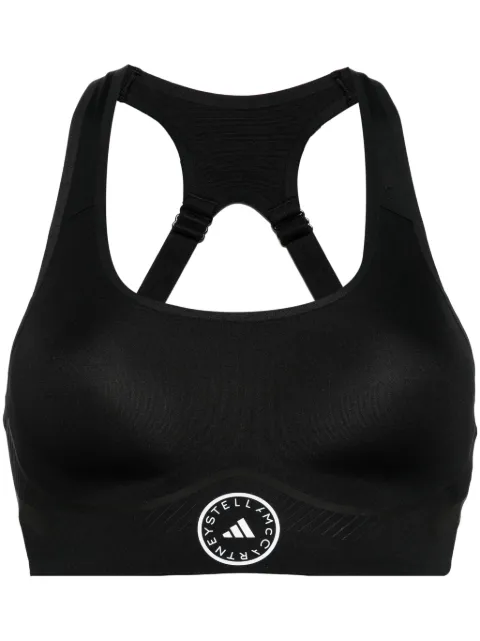 adidas by Stella McCartney logo-print sports bra