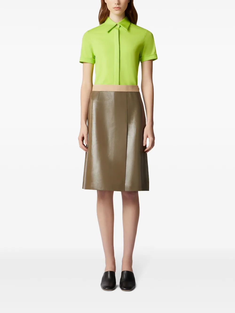Tod's Polotop met omgeslagen manchetten - Groen