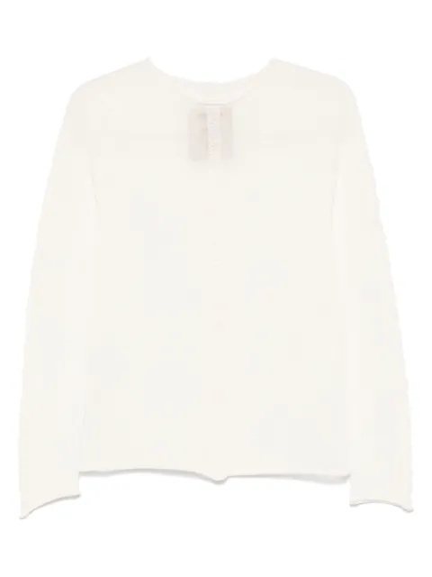 Uma Wang vertical-seamed cashmere jumper
