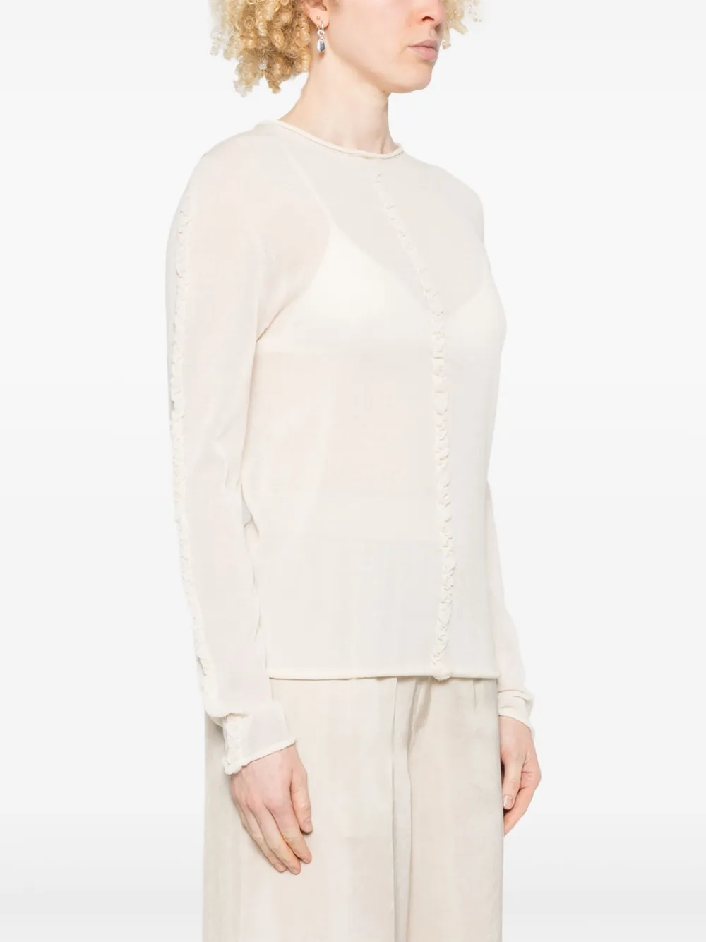 Uma Wang Kasjmier trui Beige