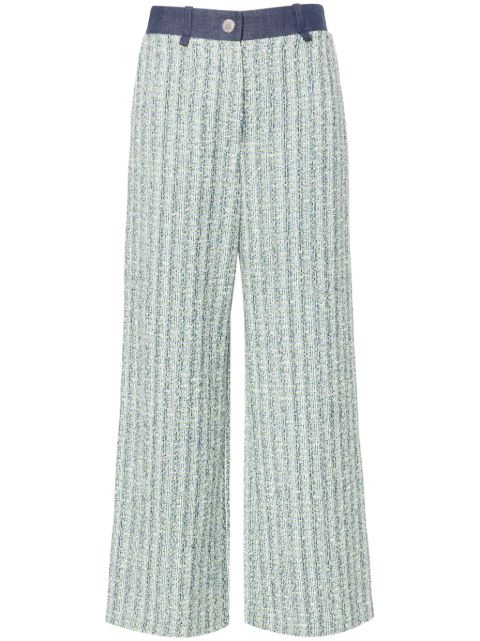 Maje wide-leg tweed trousers