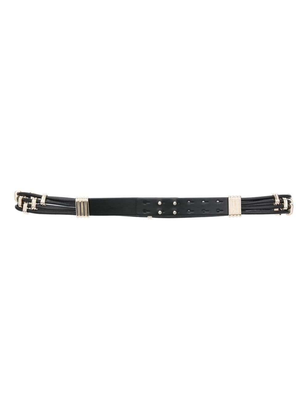 Maje hardware-details multi-straps belt - Nero