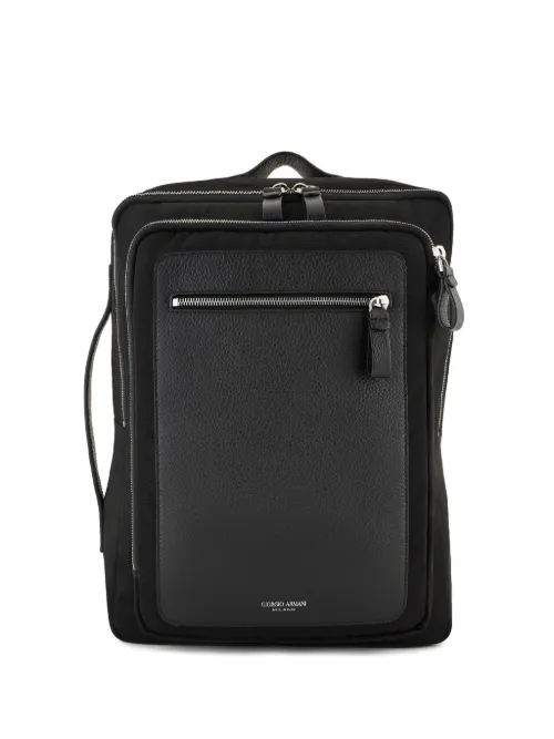 Sac à dos à logo imprimé - Giorgio Armani - Modalova