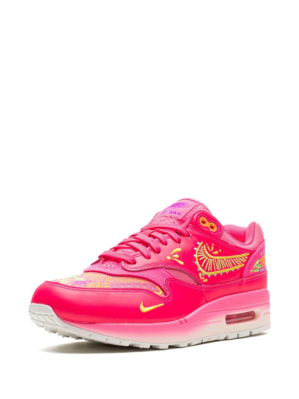 Shop Nike Air Max 1 Prm "dia De Muertos" Sneakers In Pink