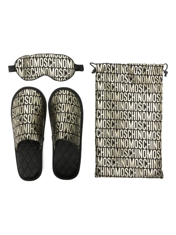 【関税込み】Moschino ブラック ロゴ サンダル Moschino モノグラム サンダル | ブラック | FARFETCH JP