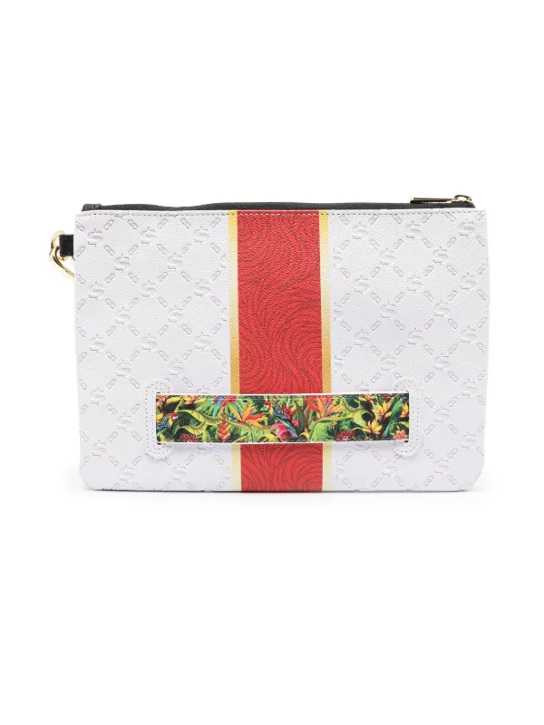 Sprayground Kid Flawless Flight graphic print Clutch Bag White FARFETCH AE