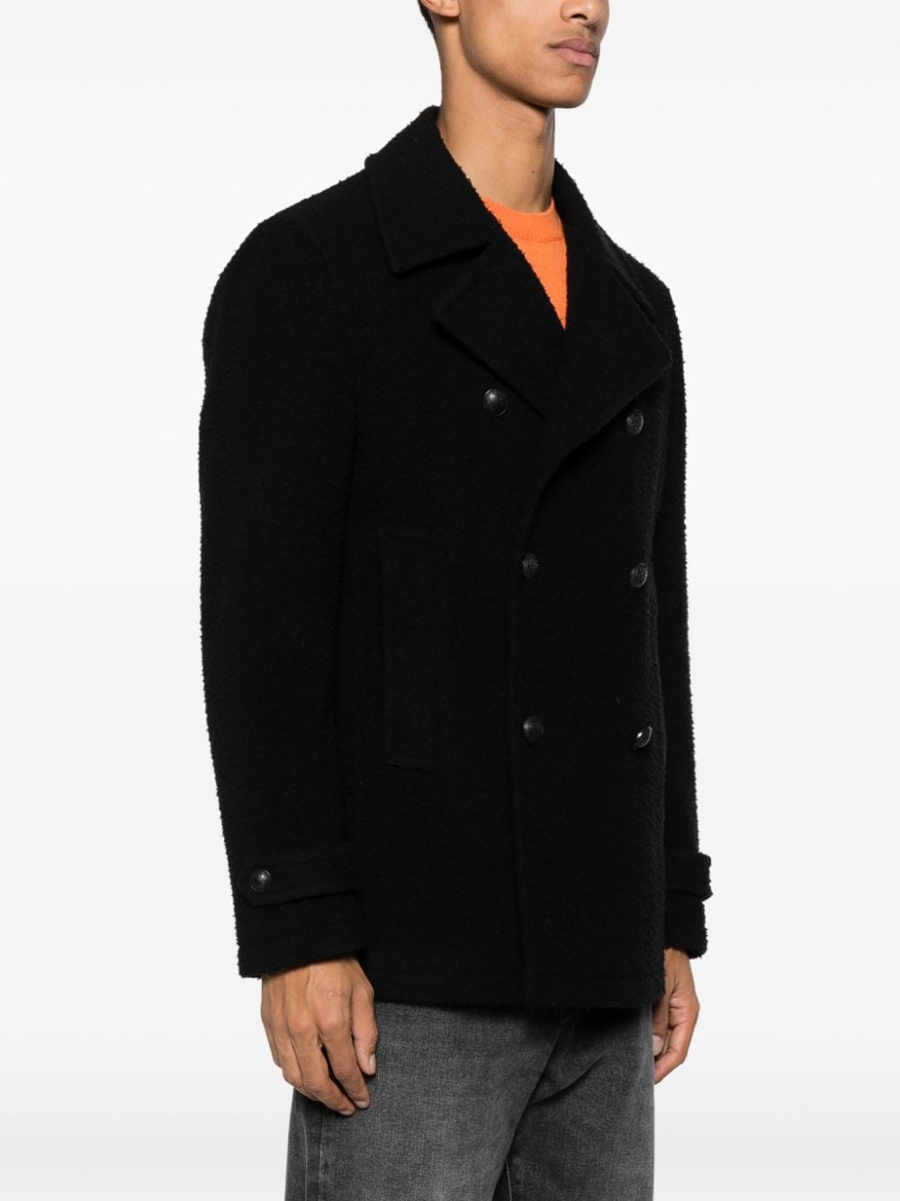 Shop Tagliatore Monaco Double-breasted Blazer In Black