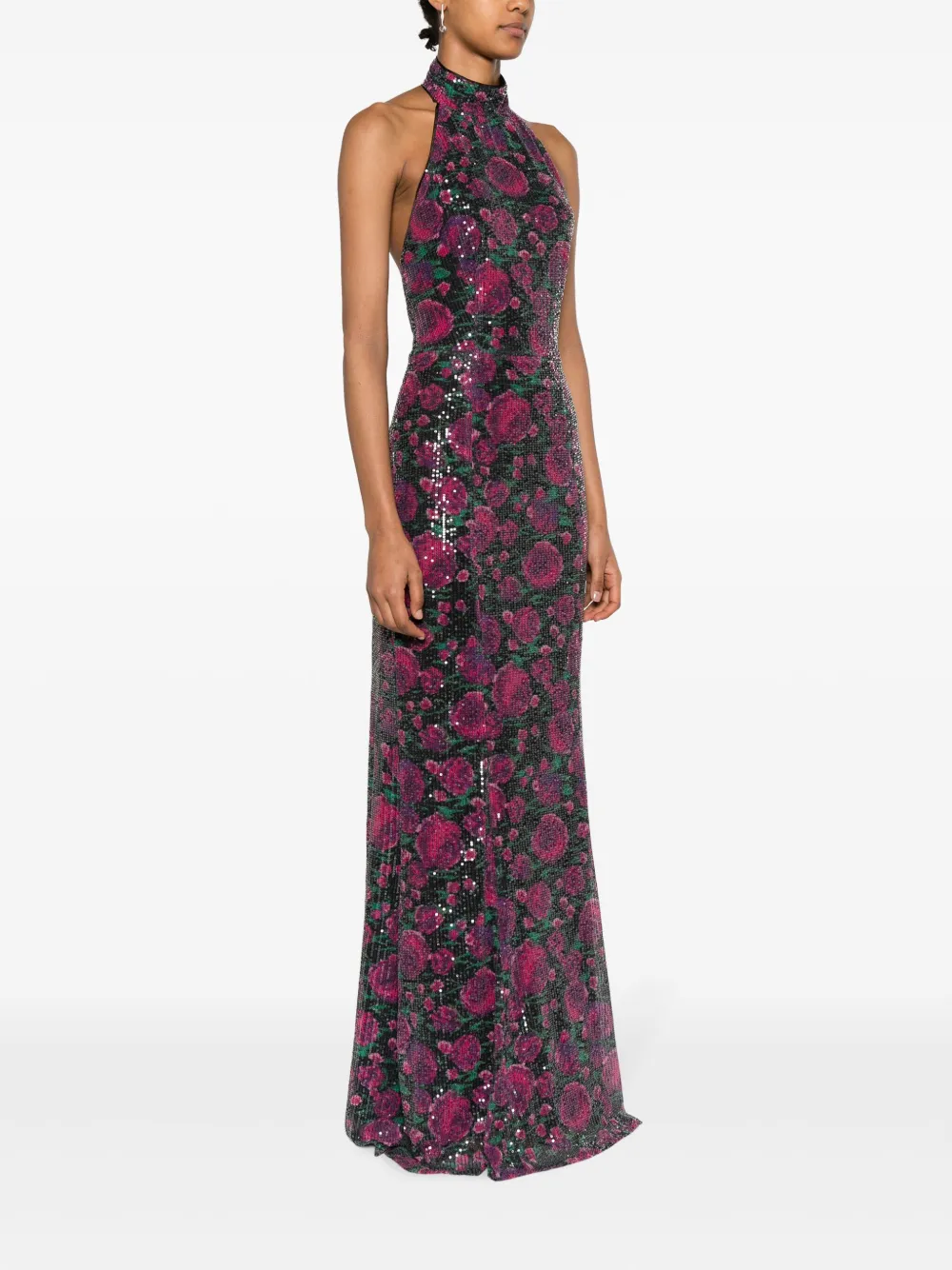 ROTATE BIRGER CHRISTENSEN Maxi-jurk met pailletten Groen