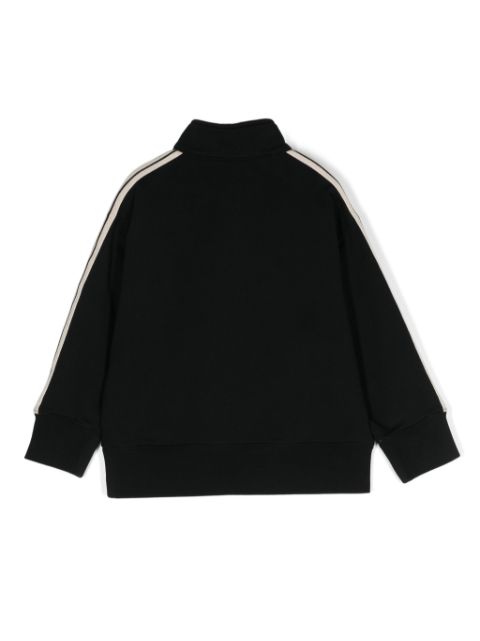 zip-up track sweatshirt