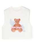 Palm Angels Kids Bear Angel cotton tank top - White