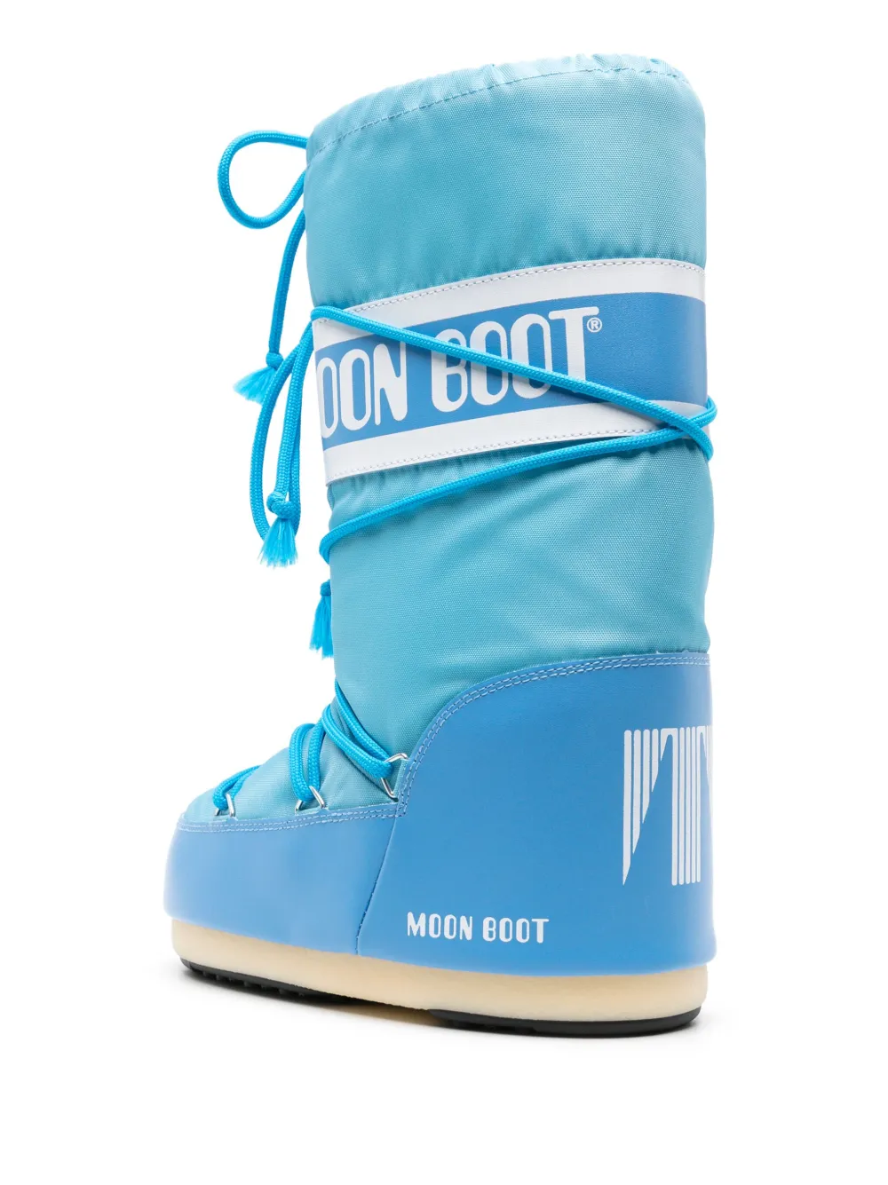 Moon Boot Icon logo-strap snow boots Blue