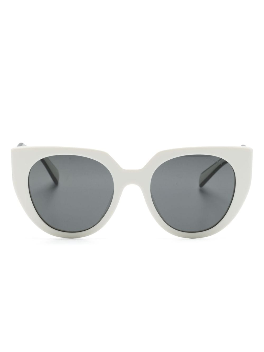 Prada Sonnenbrille Mit Cat-eye-gestell In White