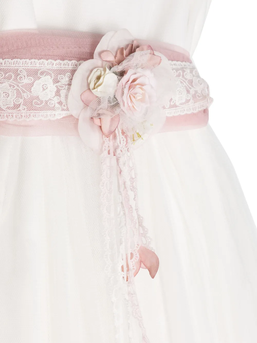 AMAYA Tulen maxi-jurk Wit