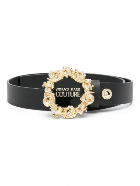 Versace Jeans Couture cinturón con placa del logo