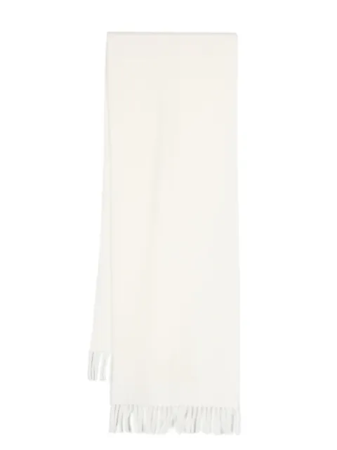 Vivienne Westwood logo-embroidered fringed wool scarf