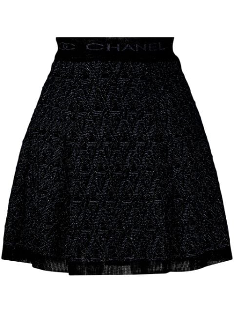 CHANEL Pre-Owned 1990s bouclé A-line miniskirt