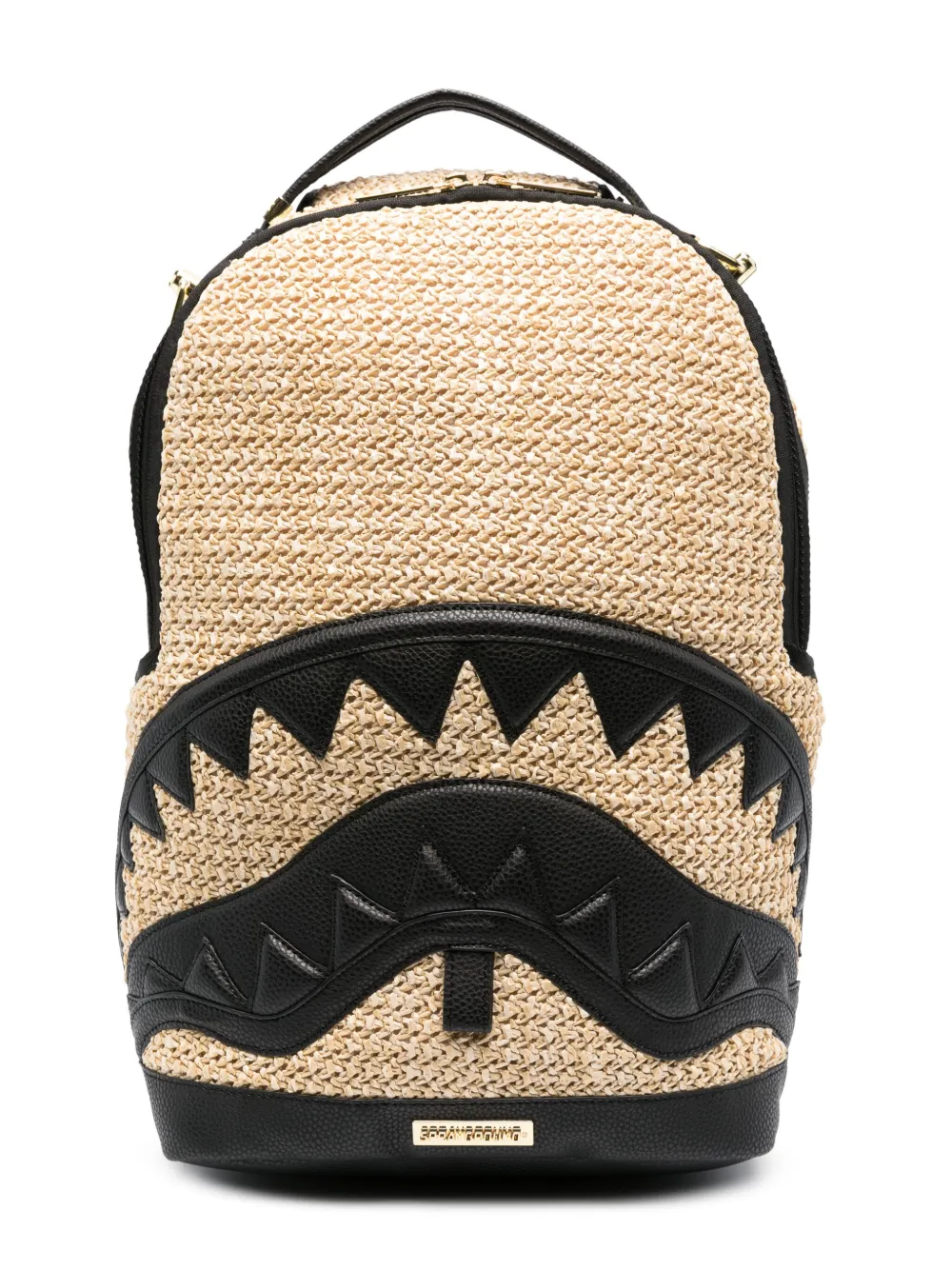 Sprayground Kid Kids' Raffia Shark Backpack In Black