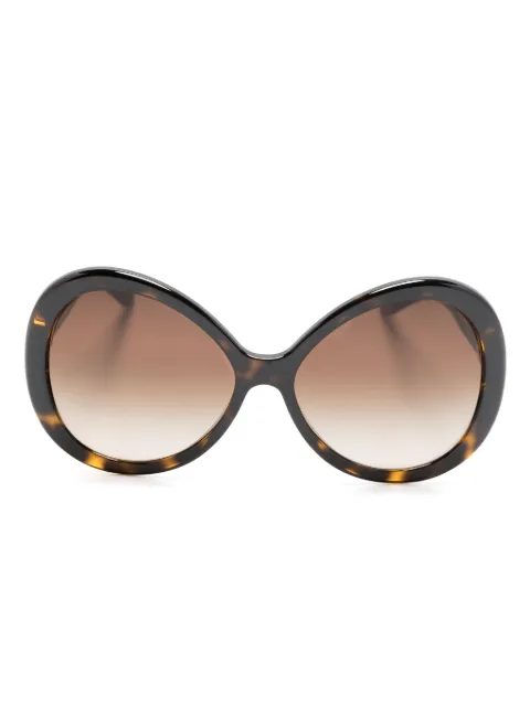 Dolce & Gabbana Eyewear tortoiseshell-effect oversized-frame sunglasses