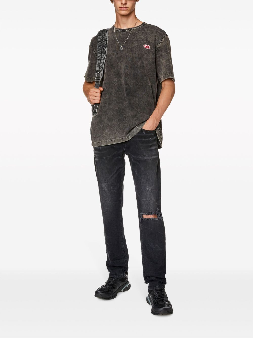 Diesel 2019 D-Strukt straight jeans - Zwart