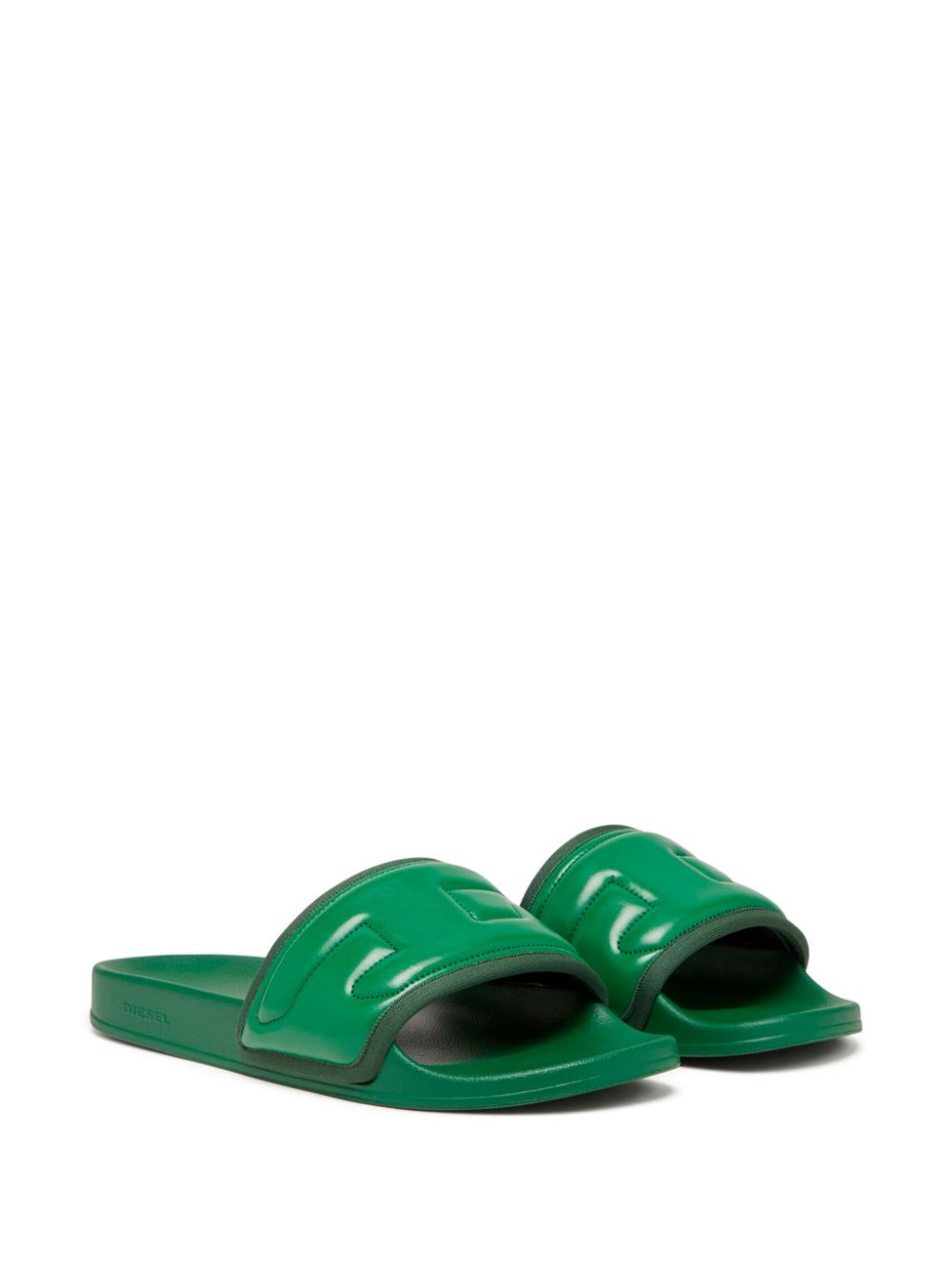 Diesel Sa-Mayemi Puf X slippers met open neus - Groen